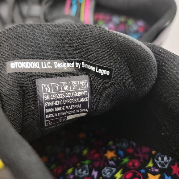 SKECHERS TOKIDOKI Womens 10 Shoes Upbeats RHYTHM Black Multi Sneakers - Picture 9 of 9